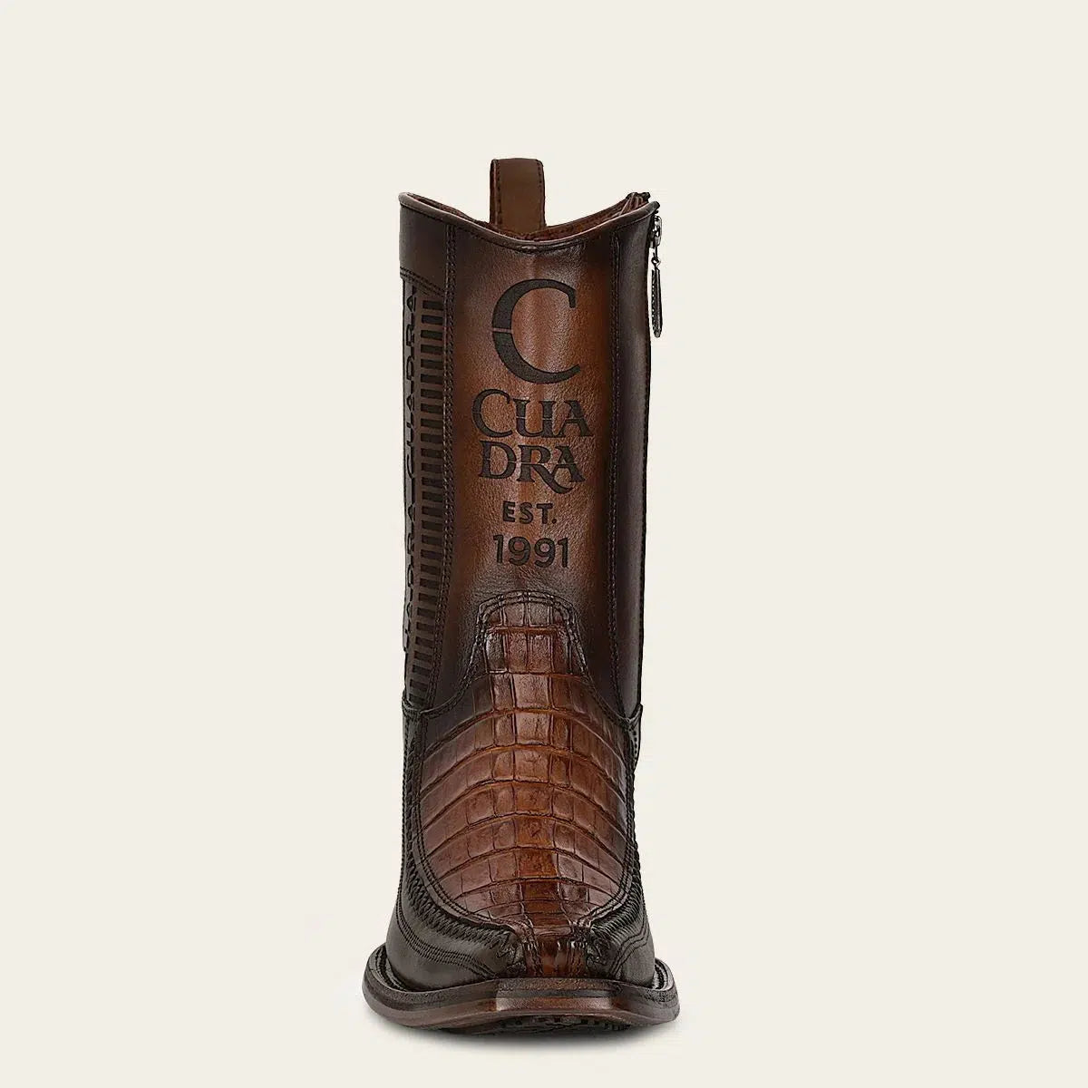 Men's Cuadra Brown Cowboy Dress Ankle Boots with Zip - Stylish Western Boots for Casual Wear, Rodeo & Outdoor Adventures