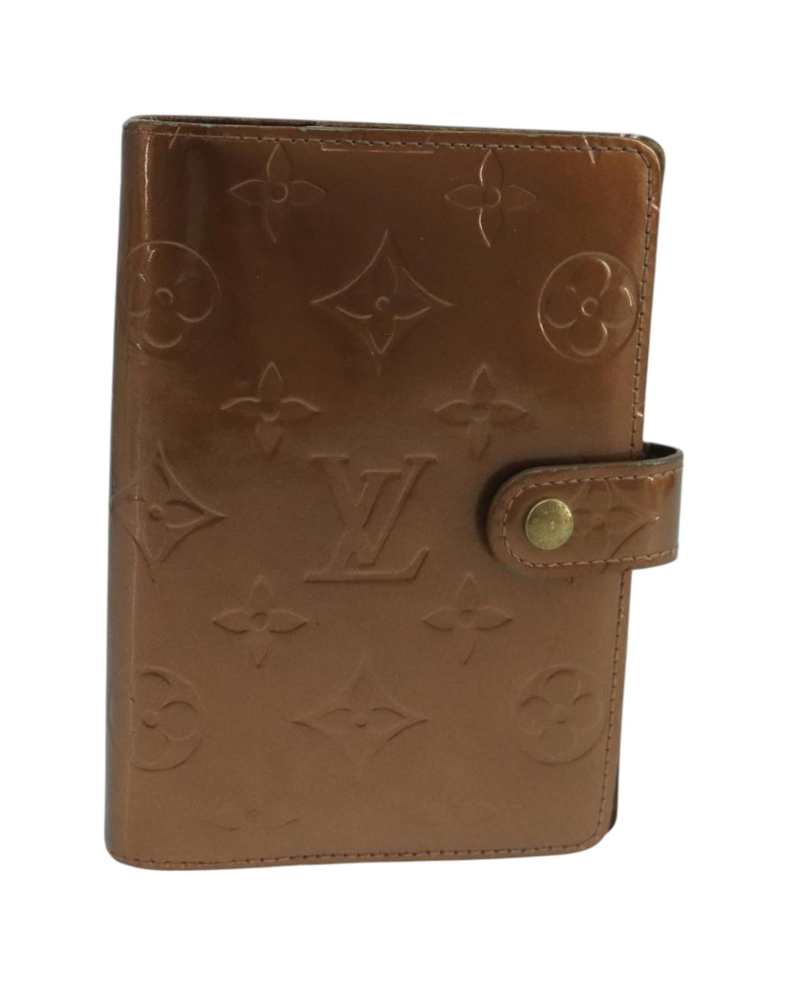 Louis Vuitton Monogram Vernis Leather PM Agenda Planner - Stylish & Functional Organizer for Work, School & Daily Planning