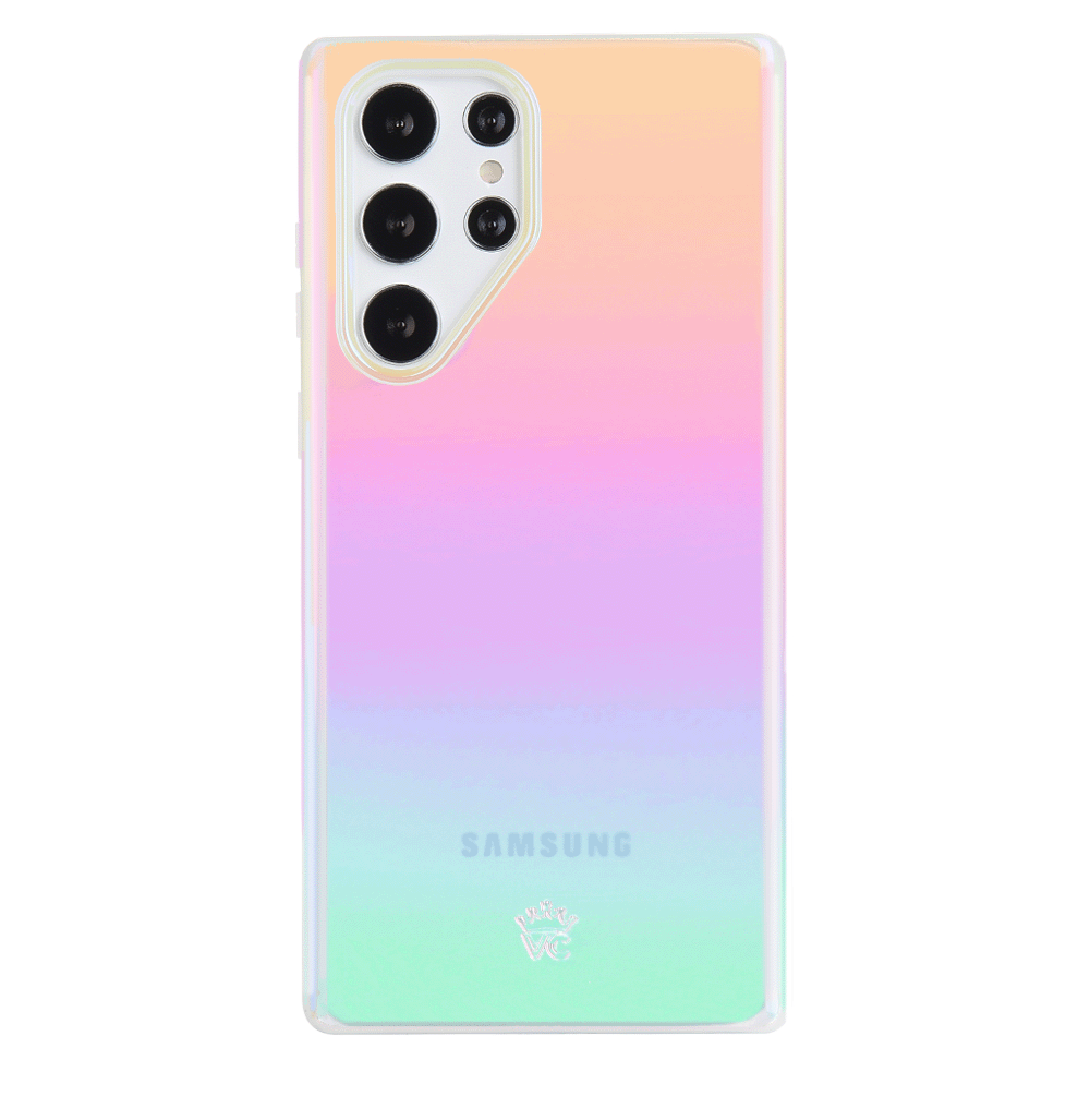 Samsung Galaxy Phone Case with White Opal Design - Slim Protective Cover for Everyday Use, Work, and Travel