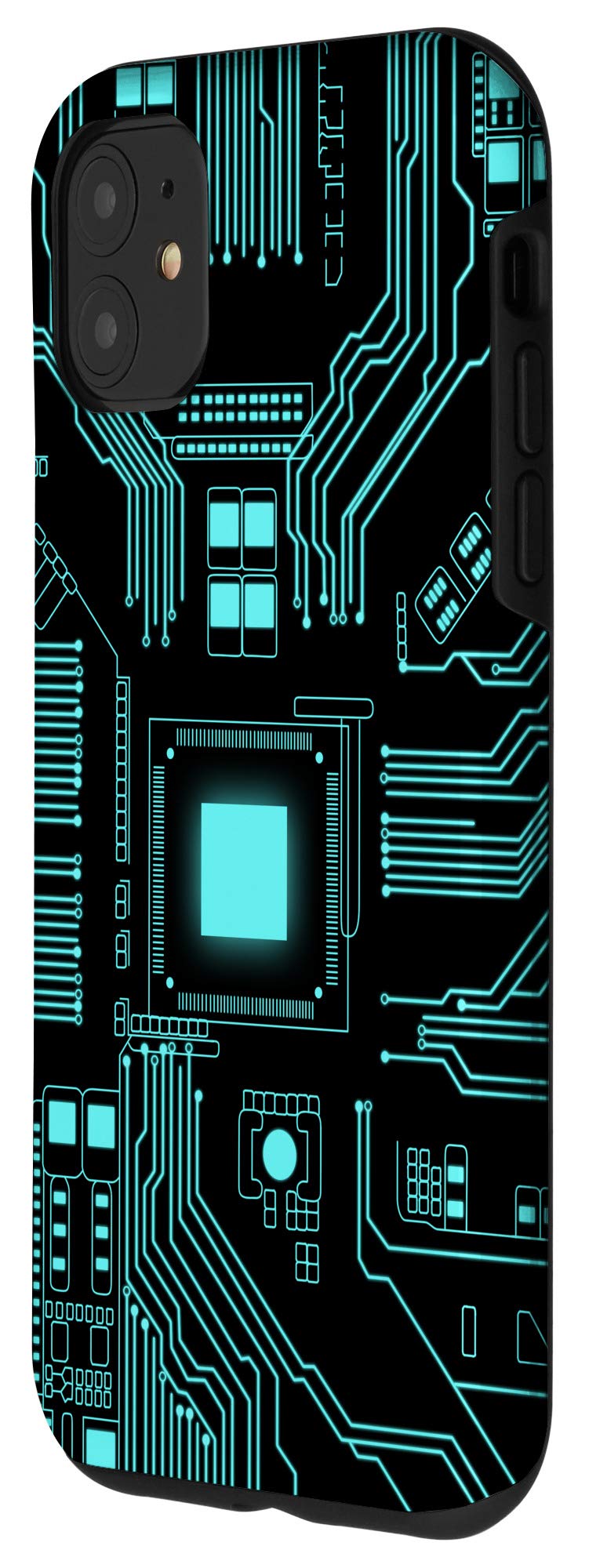 iPhone 11 Case with Computer Chip Design - Geeky Tech-Themed Protective Cover for iPhone 11 - Perfect for Tech Enthusiasts, Programmers & Computer Nerds