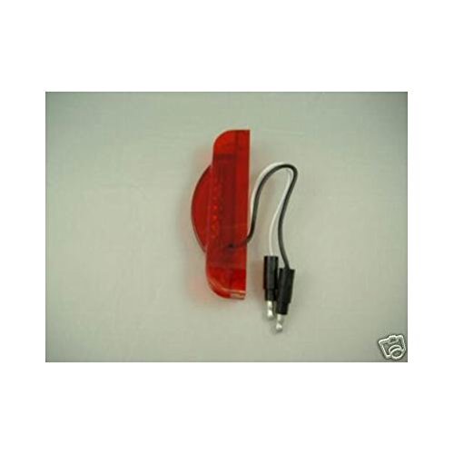 United Pacific Red 7 LED 4 Inch Slim Truck Trailer Side Marker Clearance Light with Red Lens - Durable Safety Lights for Semi Trucks, Trailers & Commercial Vehicles