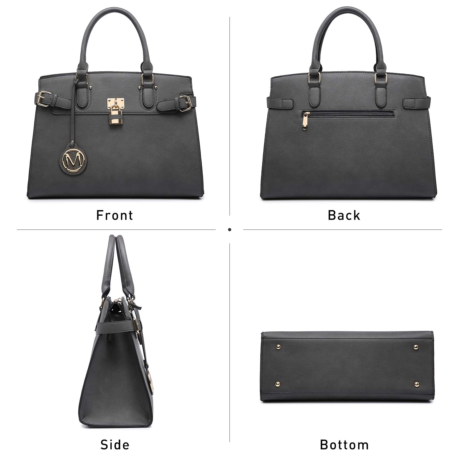 MKP Women's Fashion Satchel Handbag - Top Handle Tote Shoulder Bag for Work & Daily Use with Matching Wristlet Wallet | Perfect for Office, Travel & Shopping