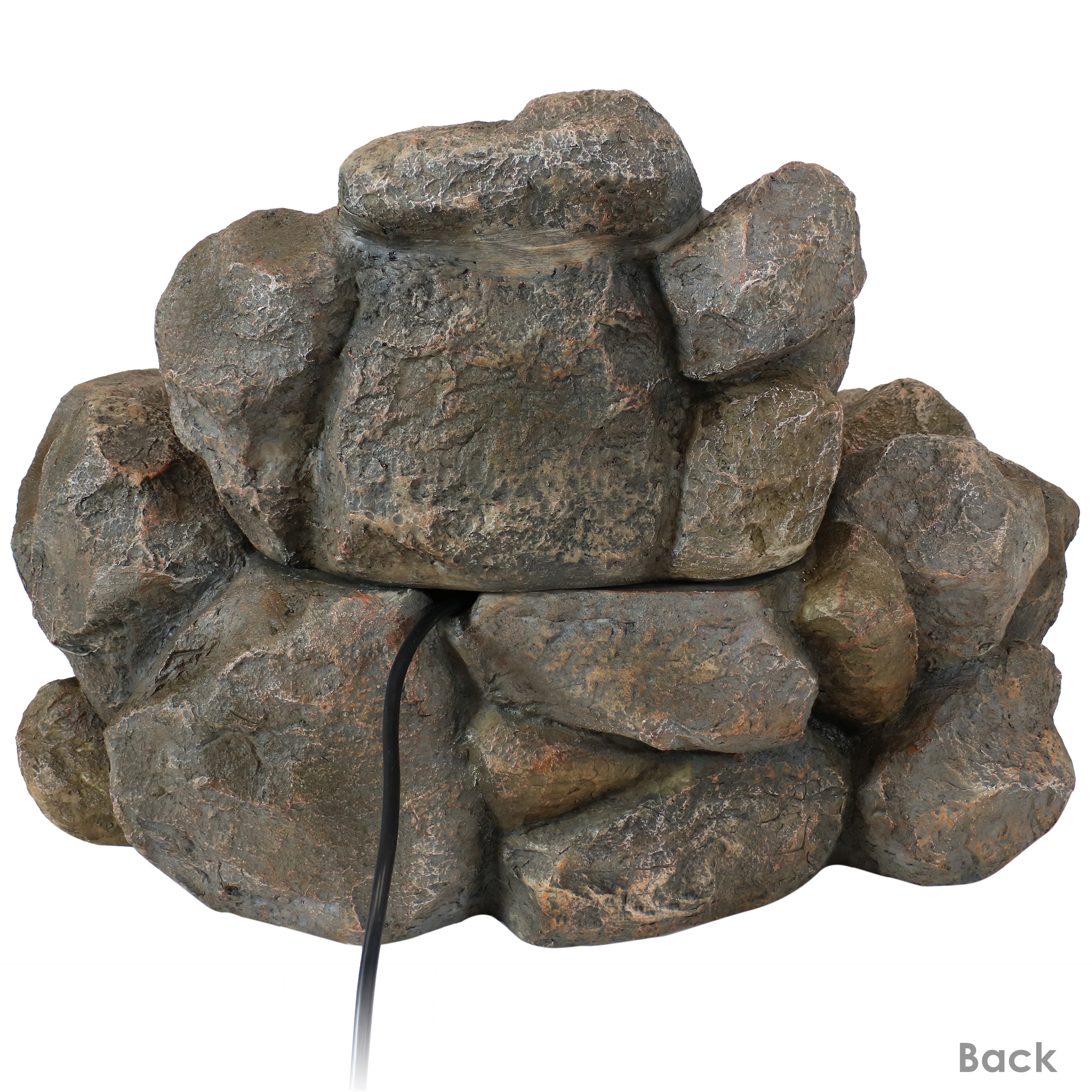 Sunnydaze Rocky Ravine Outdoor Water Fountain - 18 Inch Garden Decor with Natural Stone Design for Patio, Yard, and Landscape | Relaxing Water Feature for Backyard, Deck, or Outdoor Living Space