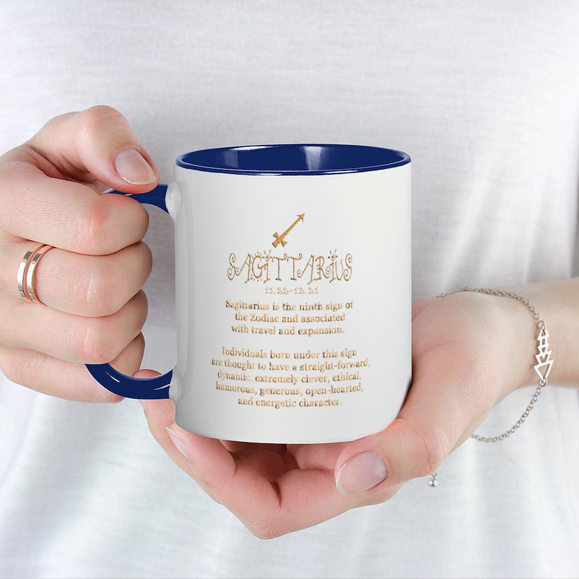 Sagittarius Zodiac Mug - 11 oz (325 ml) Ceramic Coffee Cup for Tea & Hot Drinks - Perfect for Home, Office & Gifts
