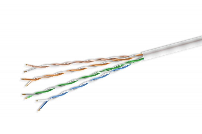 CAT6 Slim Ethernet Bulk Cable 1000ft - High-Speed Internet Cable for Home & Office Networking - White (Ideal for Gaming, Streaming & Office Setup)