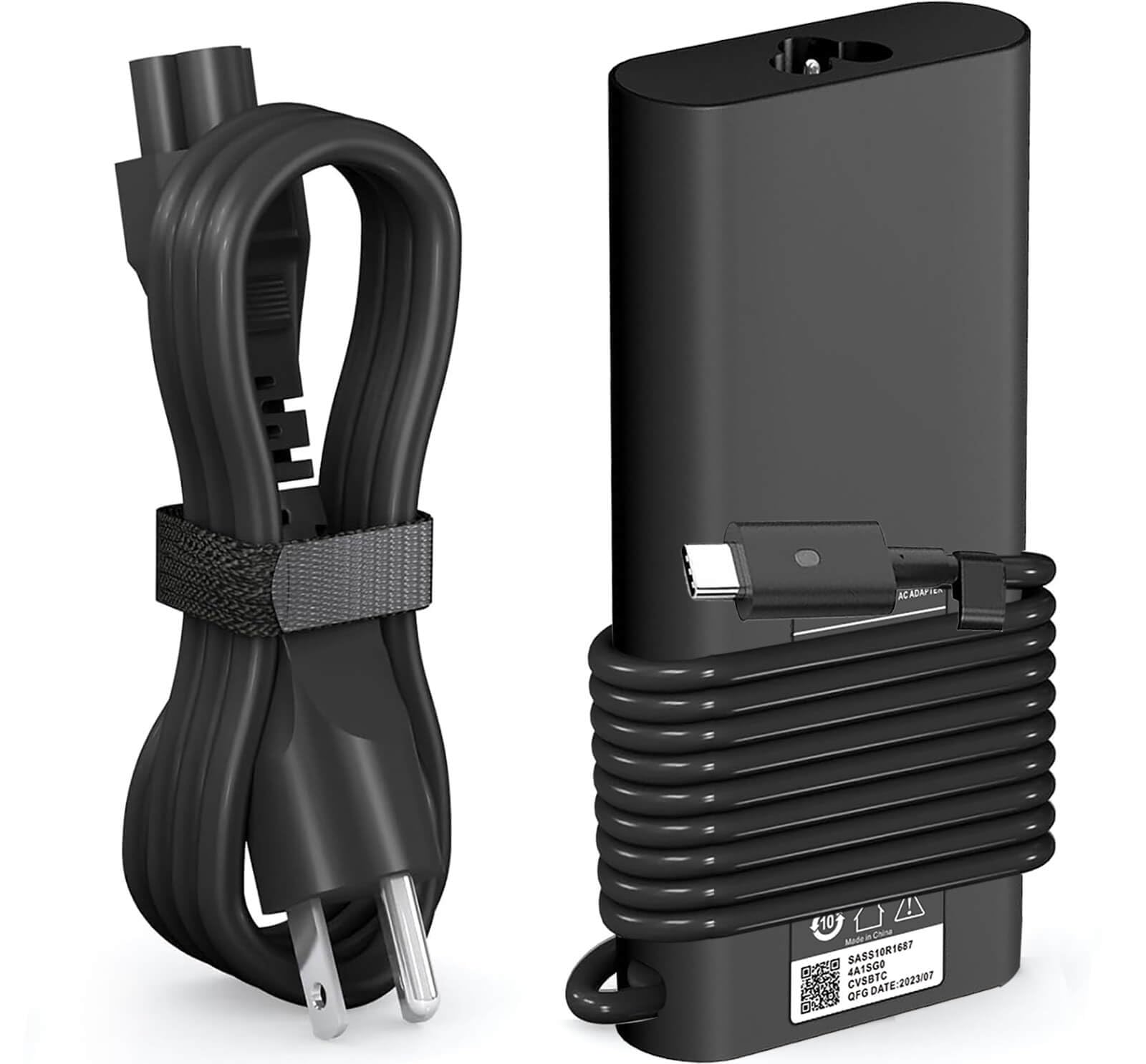 130W USB C Laptop Charger for Dell Precision 5530 5550 5560 5570 5750 3560, XPS 15 9500 9575, XPS 17, Latitude 7410 7310 - Slim AC Power Adapter with Type C Fast Charging - Perfect for Home, Office & Travel Use