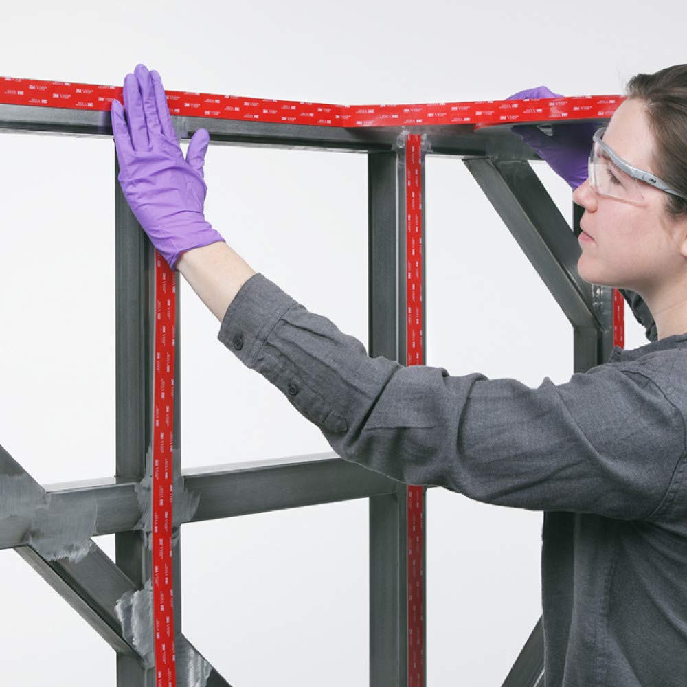 3M 4943F VHB Gray Double-Sided Conformable Foam Tape for Low-Temperature Applications - 0.5