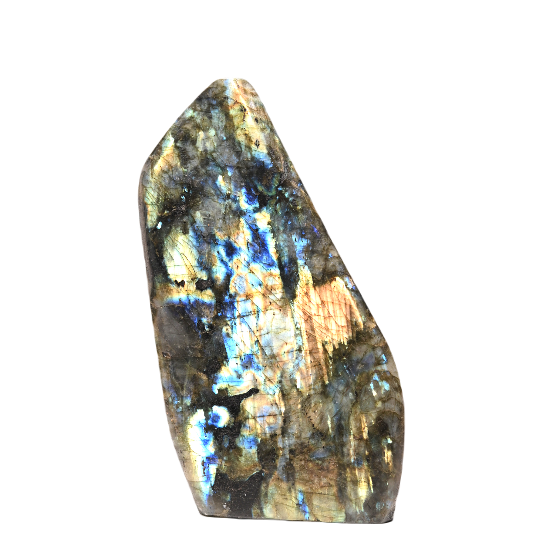 Natural Labradorite Free Form Polished Stone - Healing Crystal for Meditation, Home Decor & Jewelry Making | Spiritual Energy & Chakra Balancing