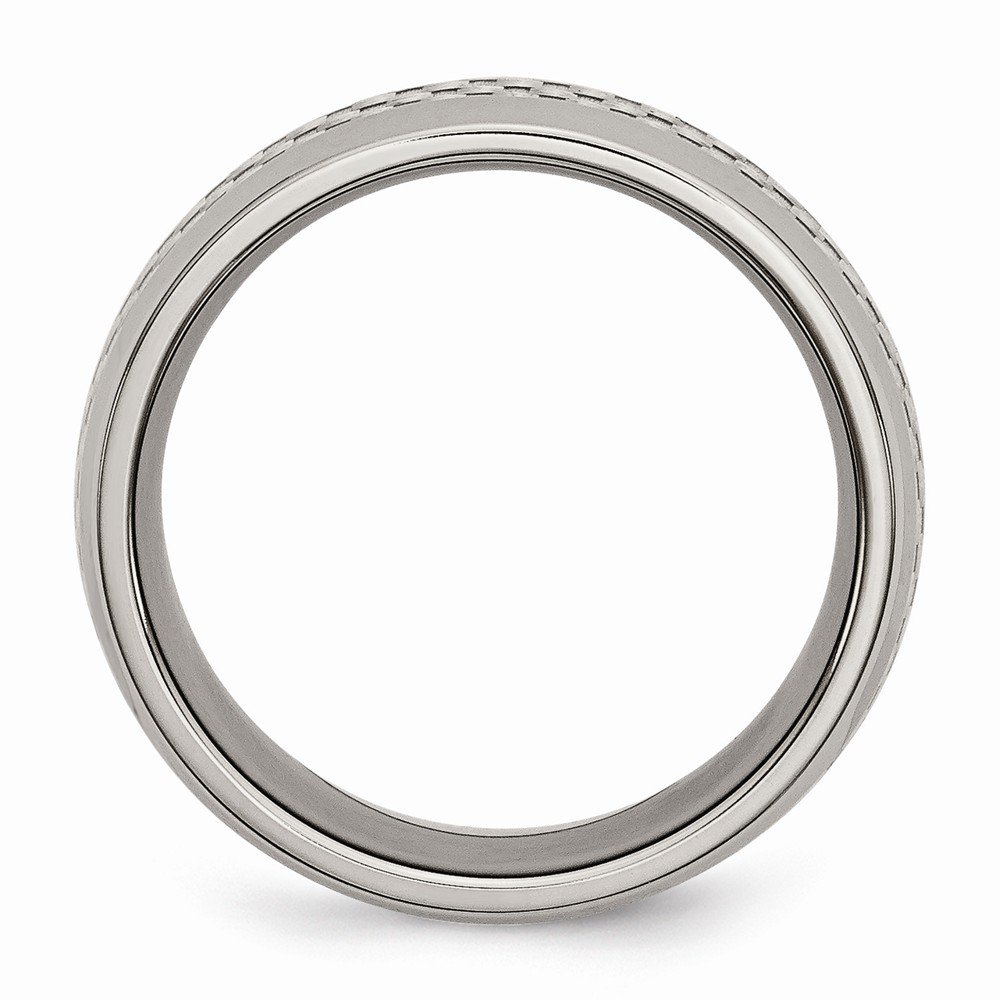 Premium 8mm Solid Titanium Grey Carbon Fiber Inlay Men's Wedding Band Ring - Durable & Lightweight for Everyday Wear, Anniversary Gifts & Special Occasions