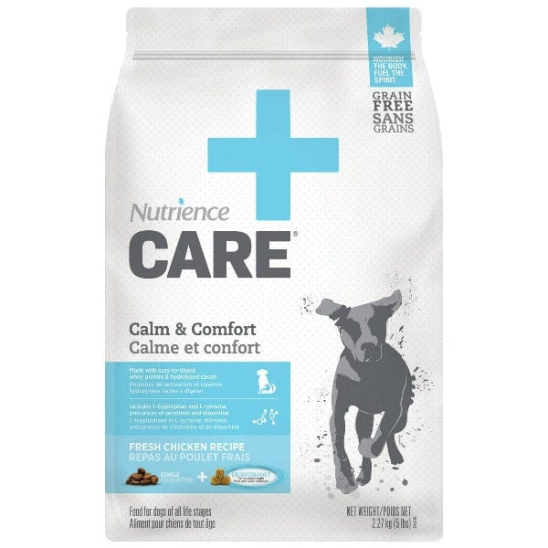 Nutrience Care+ Calm & Comfort Dry Dog Food for Anxiety Relief - Premium Digestible Formula for Small & Large Dogs - Perfect for Stressful Situations like Travel, Storms, or Vet Visits
