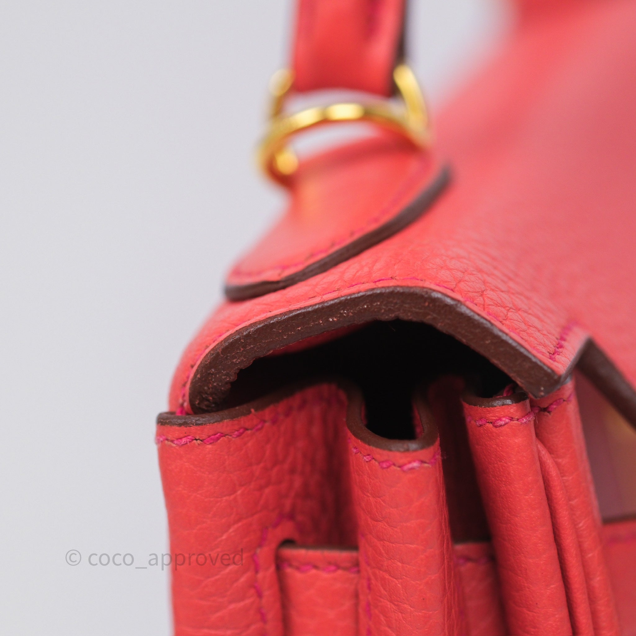 Authentic Hermès Kelly 28 Handbag in Rose Jaipur Togo Leather with Gold Hardware - Luxury Shoulder Bag for Women | Perfect for Work, Travel & Special Occasions