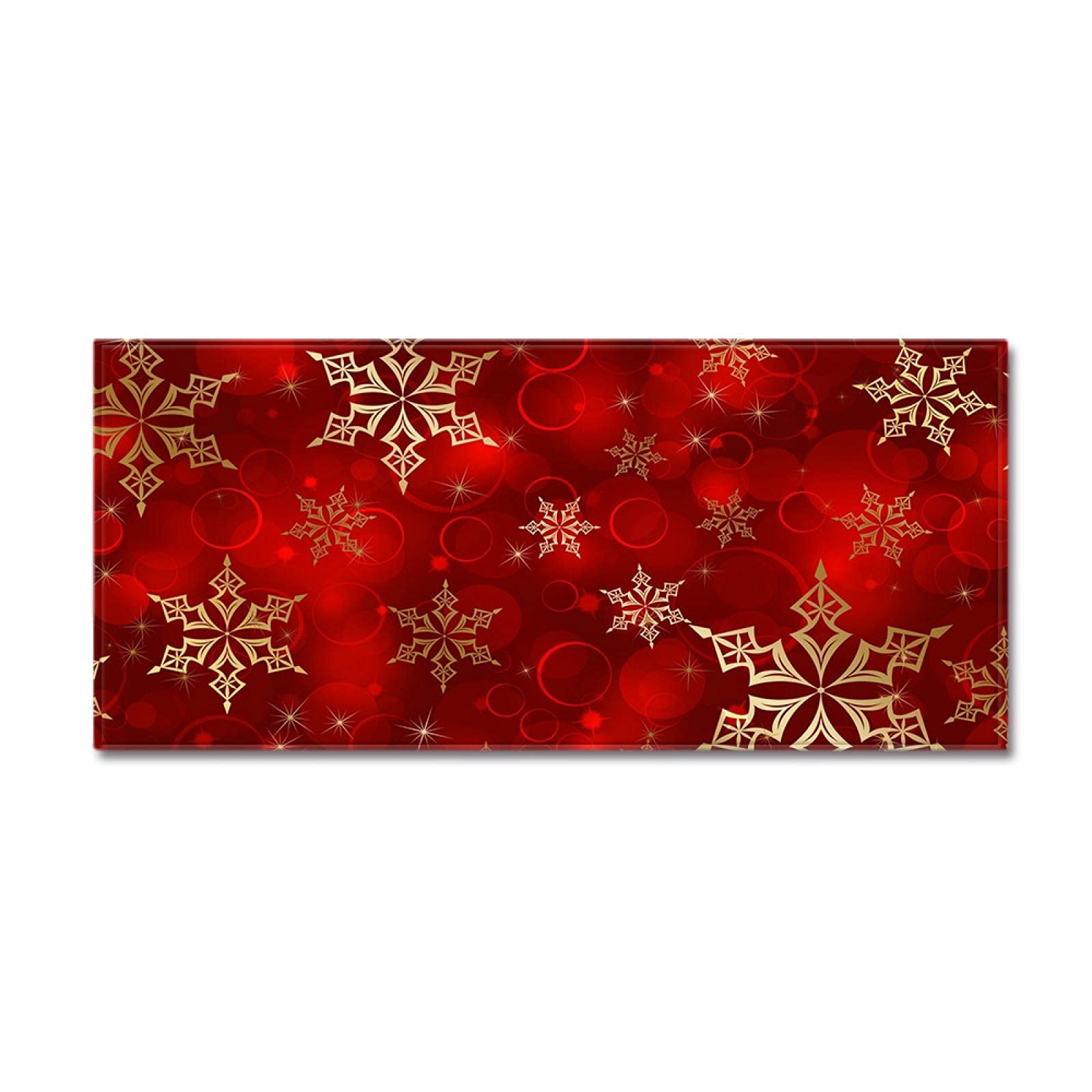 3D Christmas Anti-Slip Floor Mat - Non-Slip Kitchen & Dining Room Rug - Flannel Fireplace Carpet - Durable Holiday Home Decor for Kitchen, Bathroom, Living Room - Perfect Xmas Gift for Family & Friends (Ideal for Holiday Parties, Cozy Home Decor & Winter Safety)
