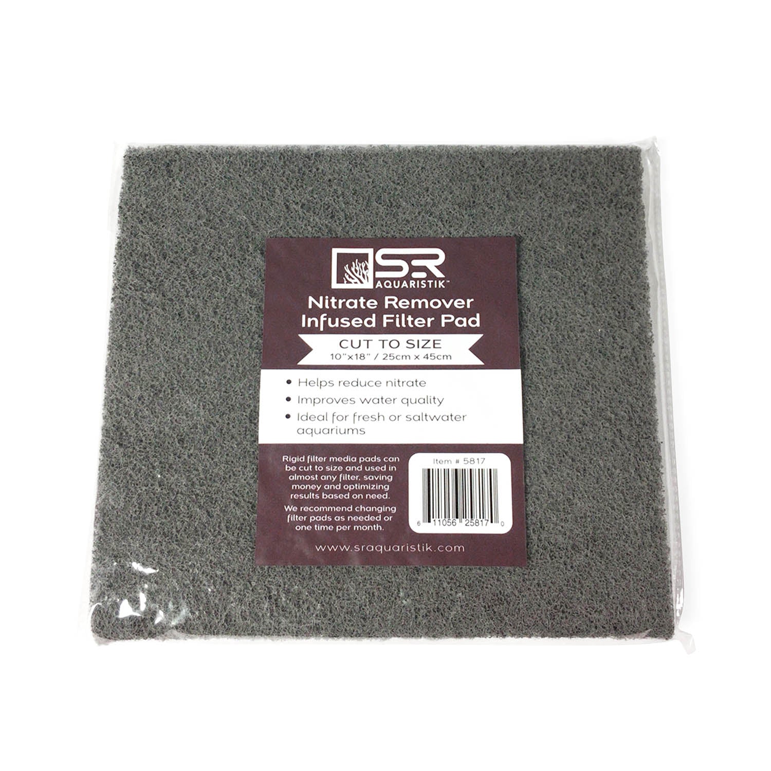 Premium Nitrate Remover Filter Pad for Aquariums - Effective Water Purification Media for Fish Tanks, Ponds & Aquatic Ecosystems | Reduces Algae Growth & Improves Water Clarity