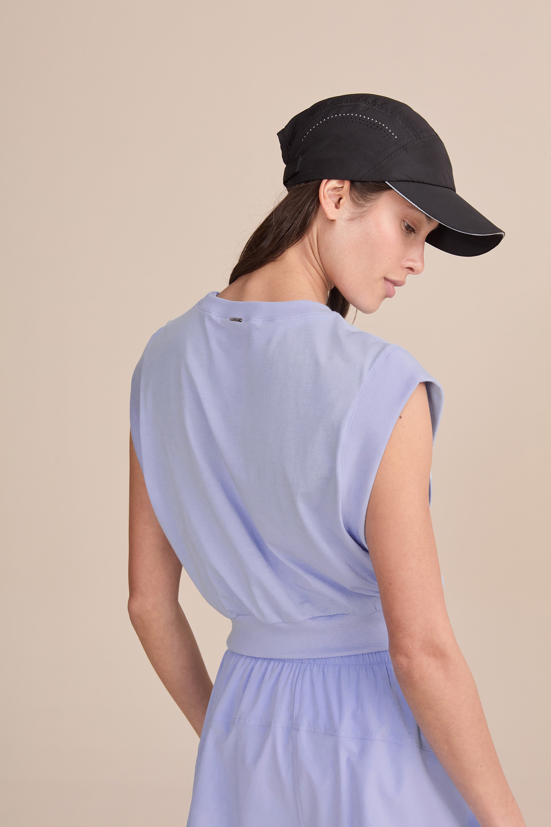 Soft Pima Cotton Cropped Tank Top for Women - Breathable Summer Casual Wear, Lounge & Yoga Outfit