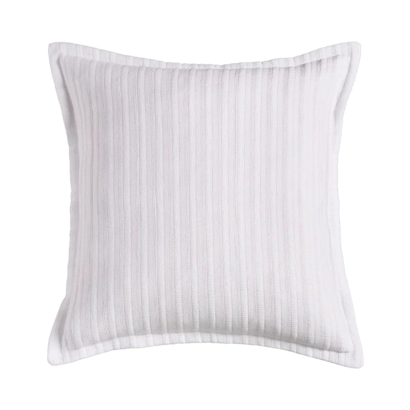 Evora White 43 x 43cm Decorative Throw Pillow by Bianca - Perfect for Sofa, Bed & Home Decor