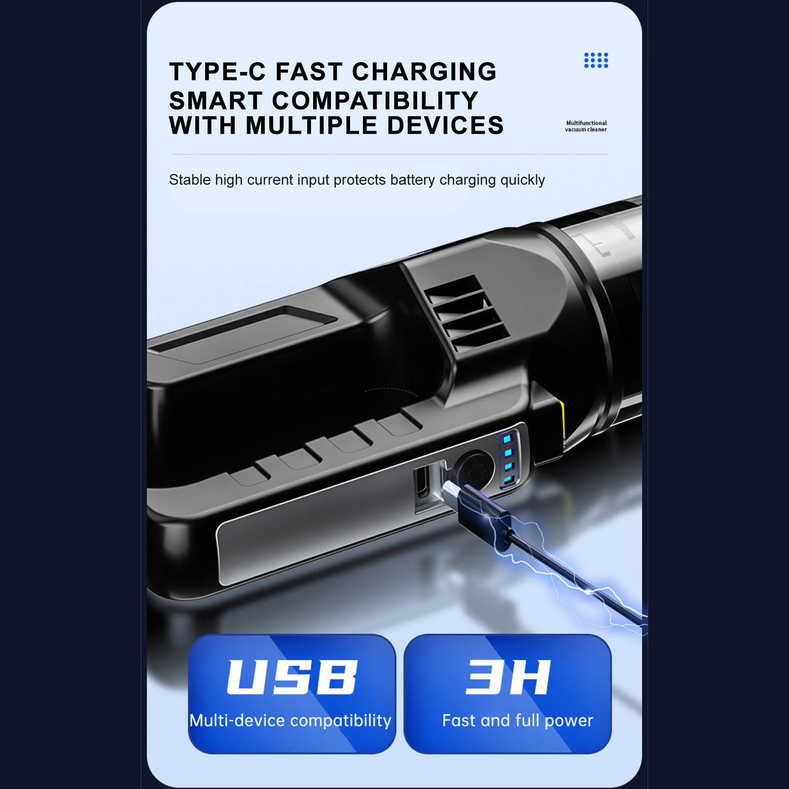 120W High Power Handheld Car Vacuum Cleaner - Wet & Dry with LED Light | Portable for Car, Home, Office & Pet Cleaning | Unclaimed Liquidation Pallets for Sale