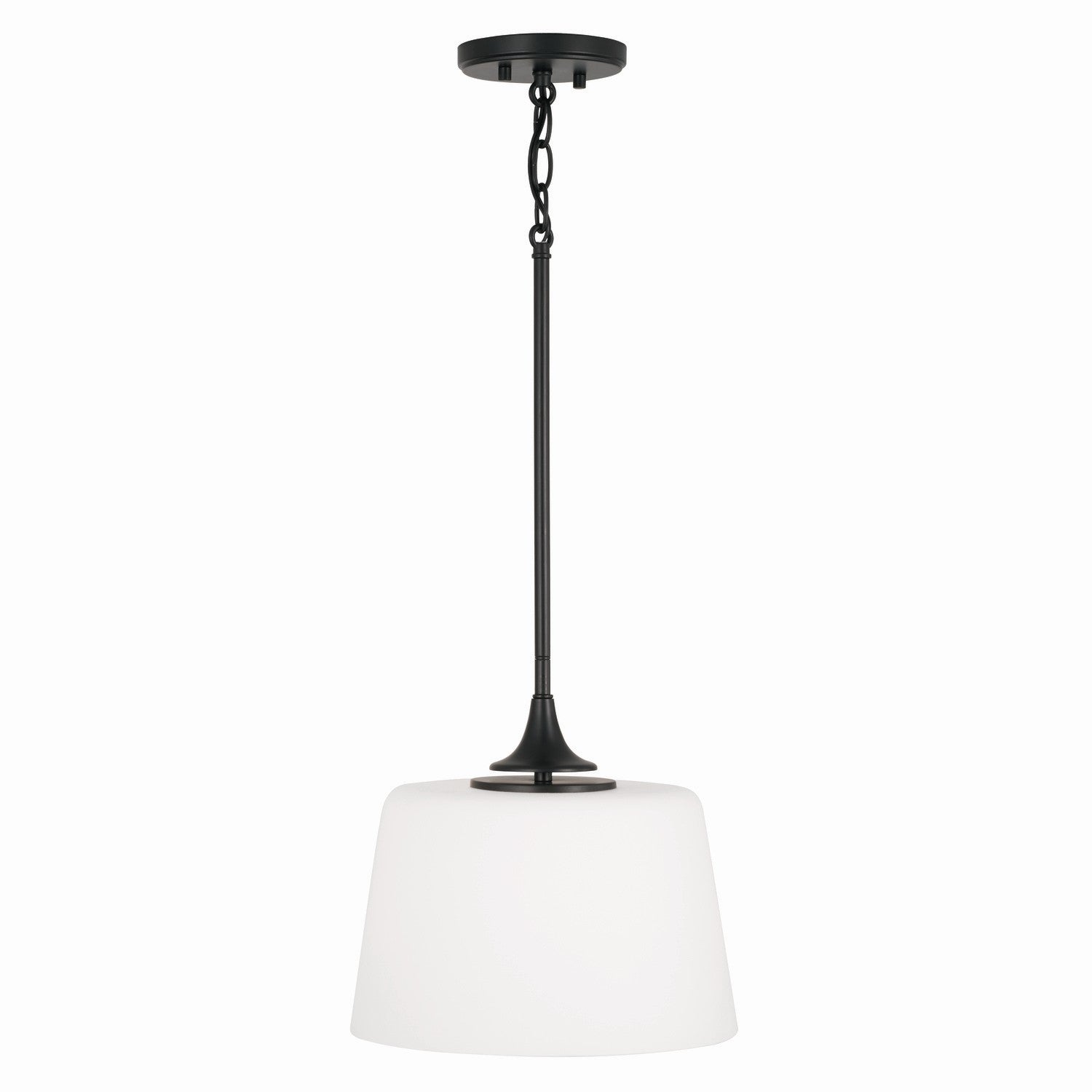 Capital Lighting One Light Semi Flush Mount Ceiling Fixture - Modern LED Ceiling Light for Bedroom, Living Room, Kitchen & Hallway