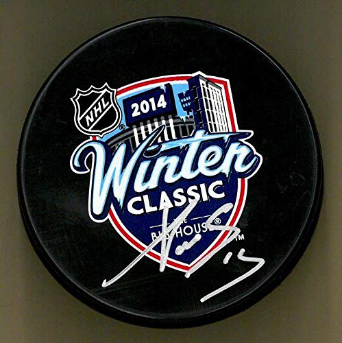 Authentic Pavel Datsyuk Autographed 2014 NHL Winter Classic Puck - Limited Edition Collectible Hockey Memorabilia - Perfect for Sports Fans, Hockey Collectors, and Man Cave Decor