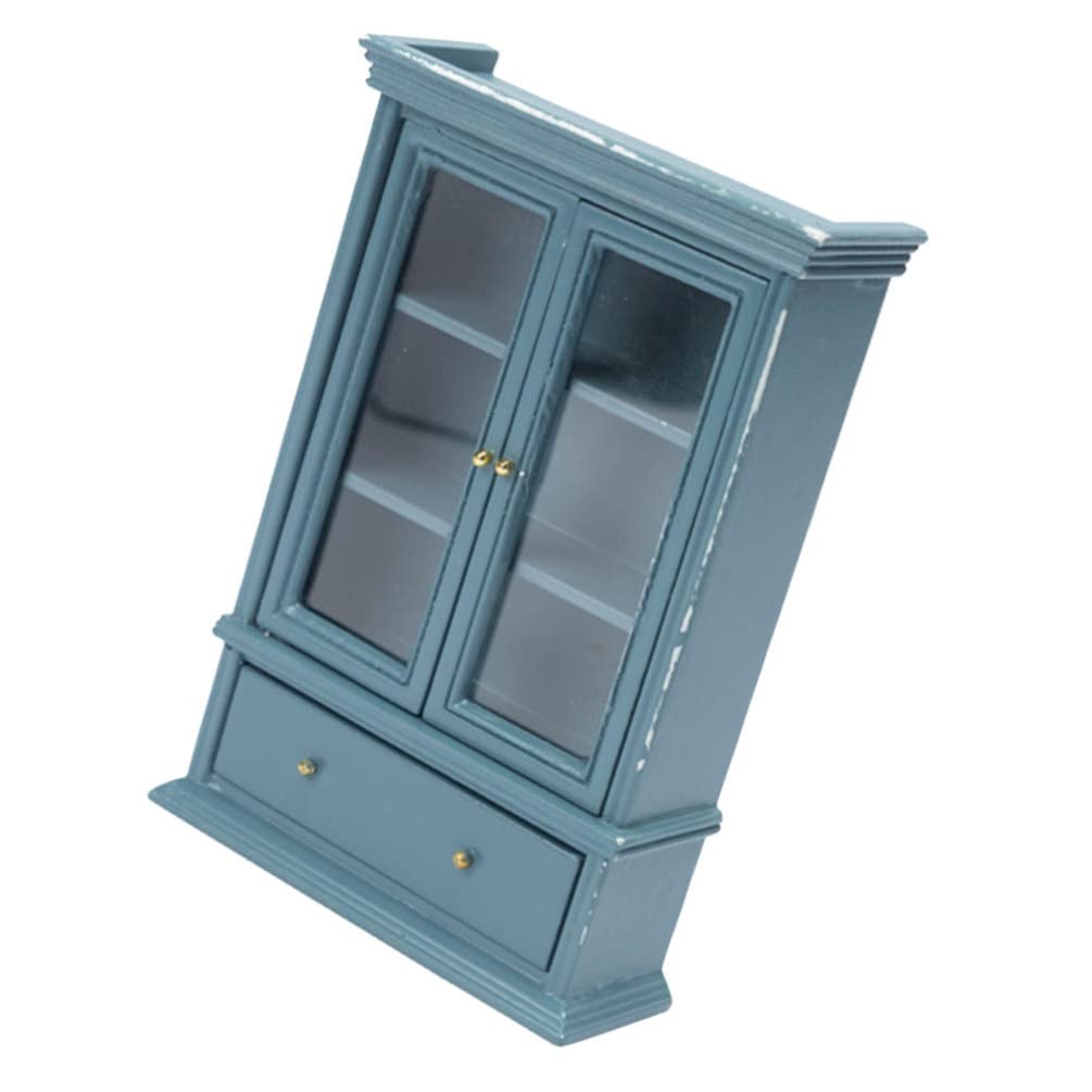 Yardwe 1:12 Scale Miniature Wooden Bookcase - Kids DIY Dollhouse Furniture, Mini Bookshelf for DIY Accessories & Photo Booth Props - Perfect for Dollhouse Decor, Kids Playroom & Craft Projects