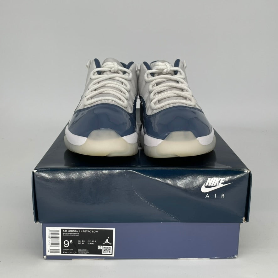**Nike Air Jordan 11 Low Diffused Blue - Men's Size 9.5 / Women's Size 11W - Style FV5104-104 - Perfect for Casual Wear & Sneaker Collectors**