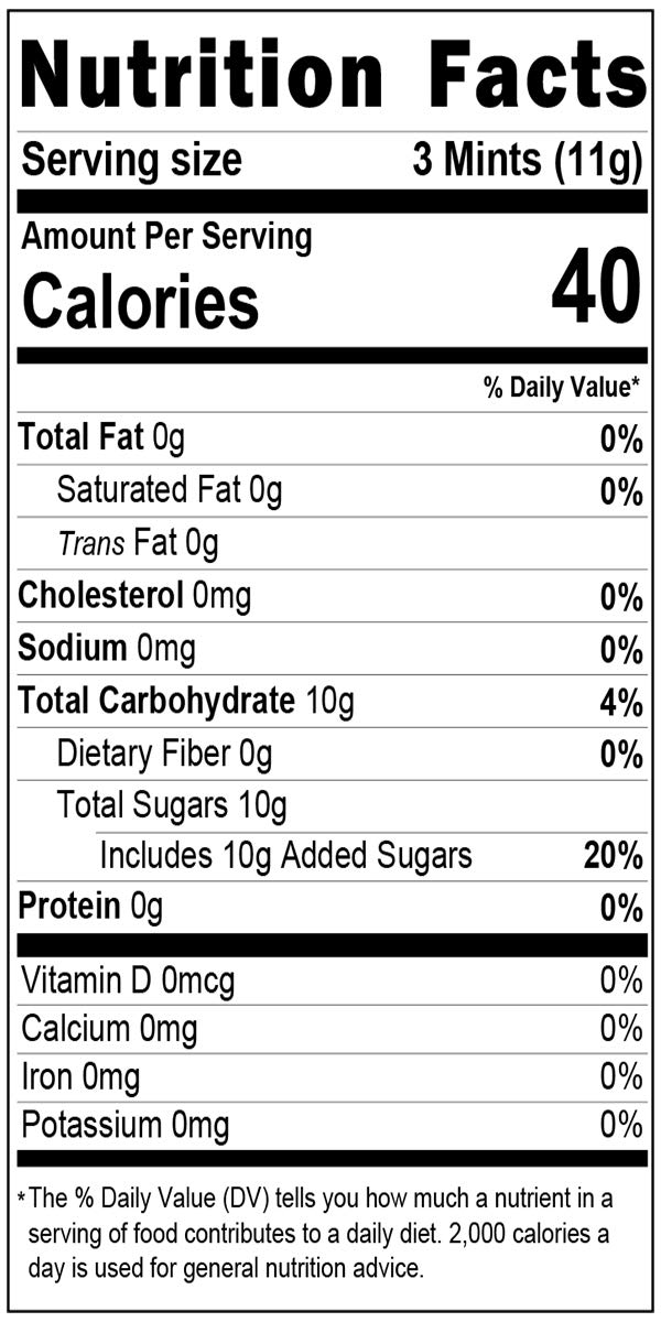 The Dreidel Company 50th Birthday Buttermints - Fat-Free Individually Wrapped Mint Candies (275 Count) - Perfect for Parties, After Dinner Treats & Gift Baskets