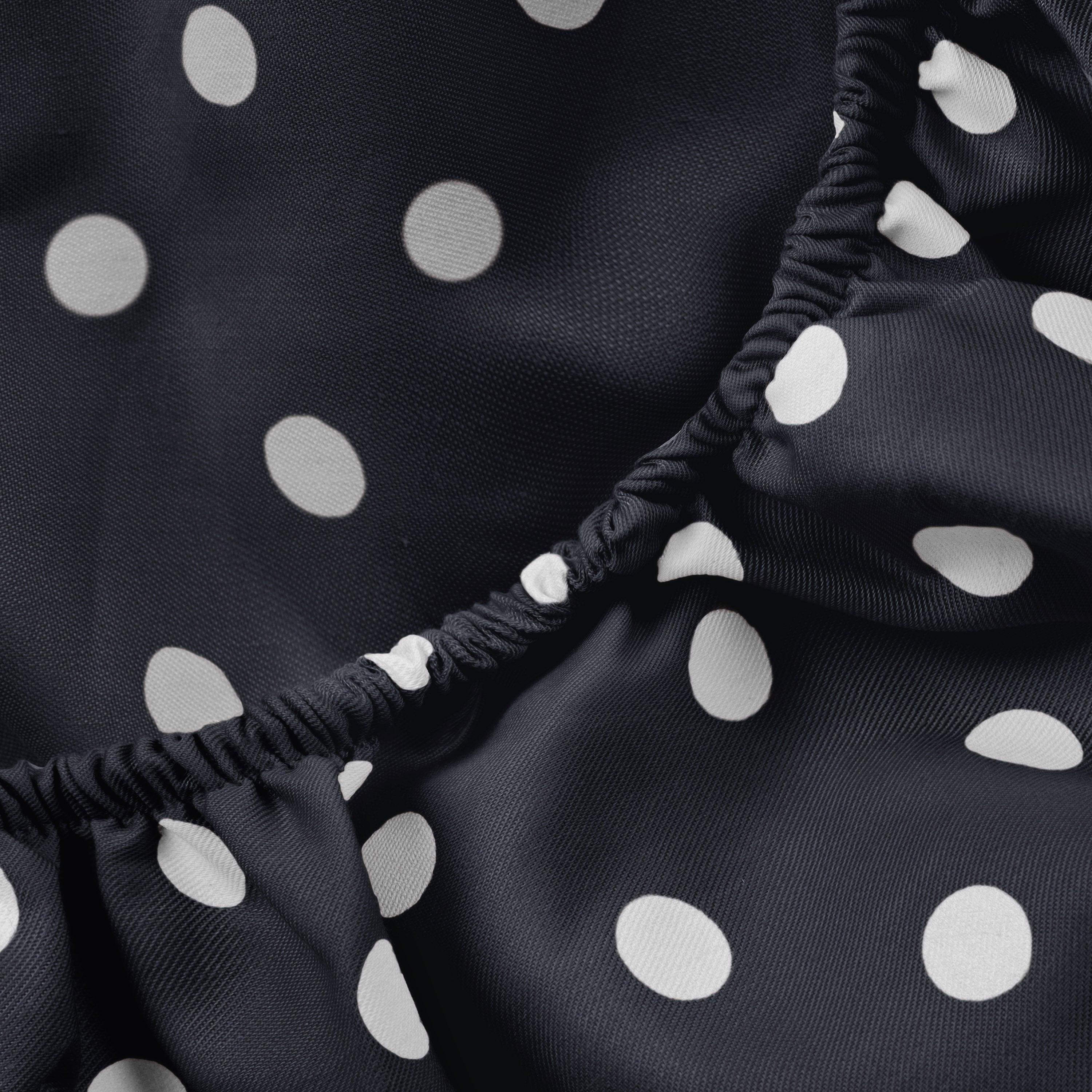Polka Dot 600 Thread Count Cotton Blend Deep Pocket Sheet Set - Queen Size Bed Sheets for Comfortable Sleep - Perfect for Master Bedroom, Guest Room & Dorm