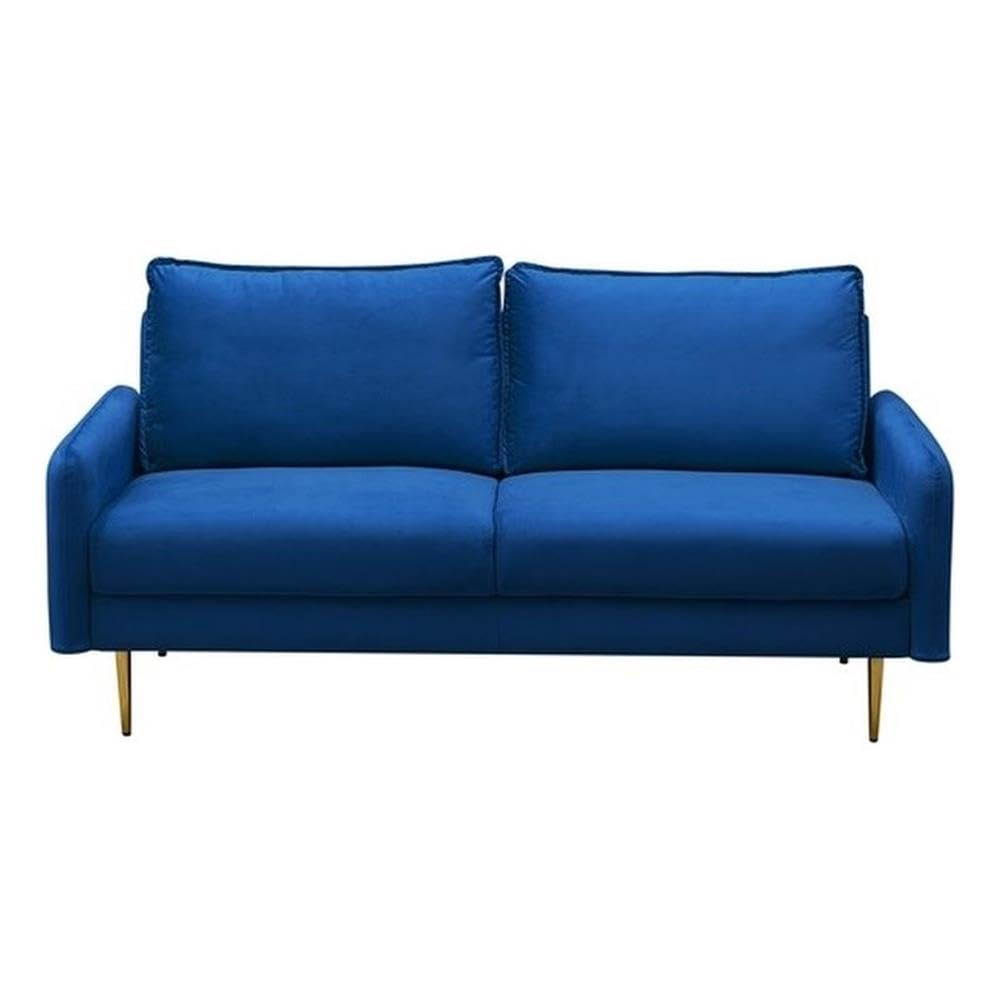 Almor Velvet Living Room Sofa in Space Blue – Luxurious Comfort for Modern Homes | Perfect for Lounging, Entertaining & Relaxing