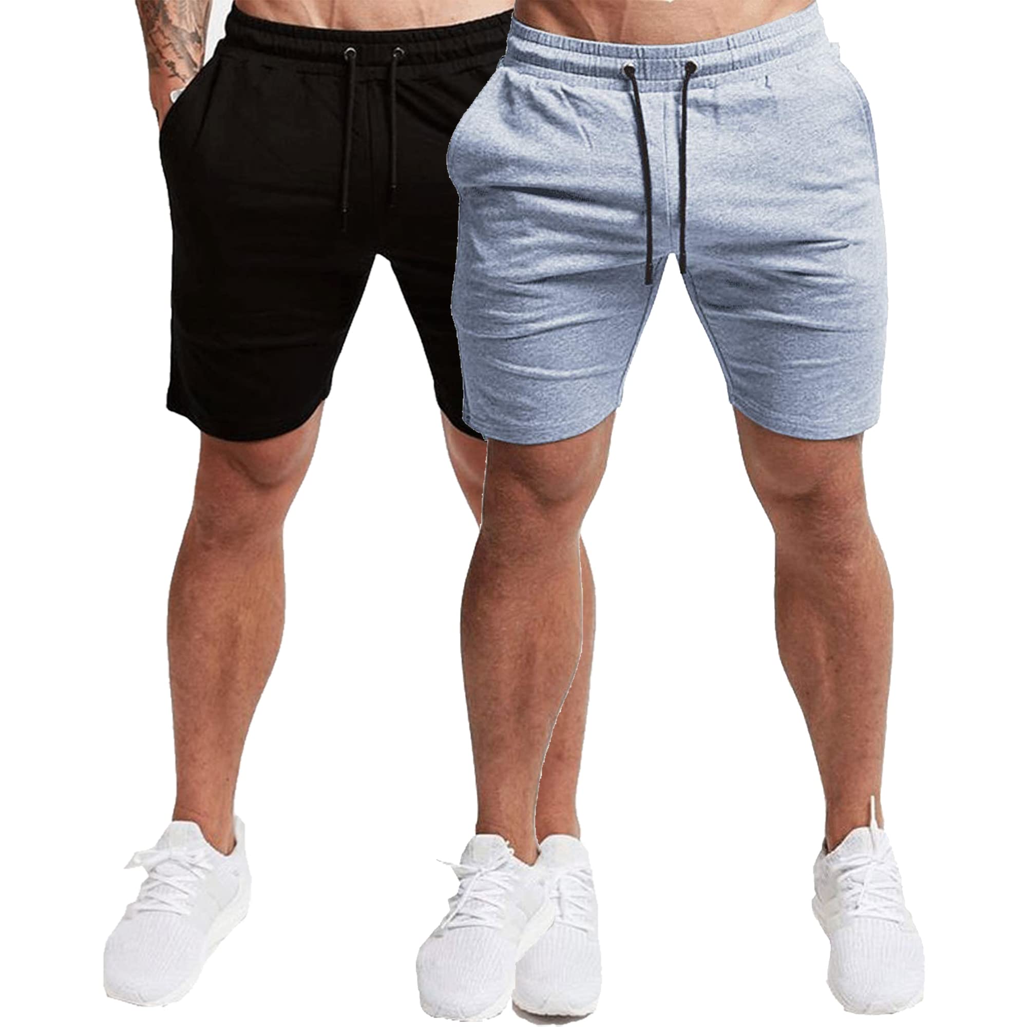EVERWORTH Men's Quick-Dry Workout Shorts - Lightweight Gym Running Shorts for Training, Jogging & Fitness - Breathable Athletic Short Pants for Men's Bodybuilding & Casual Wear