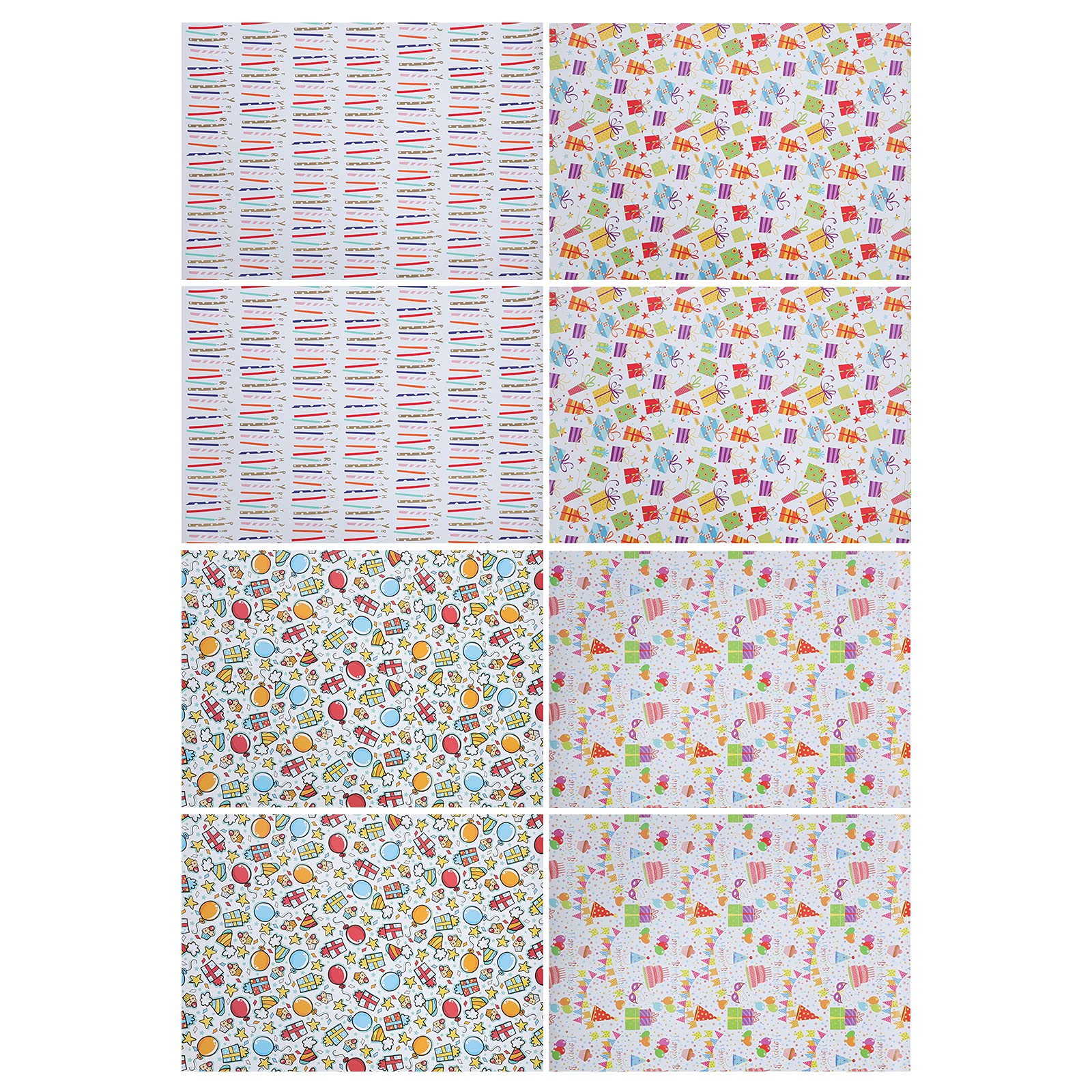 LUOZZY 8-Piece Gift Wrapping Paper Set - Premium Birthday, Candy Box & Bouquet Packaging Sheets - Perfect for Party Favors, Wedding Decor & Holiday Gifts
