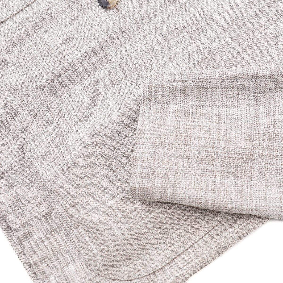 Isaia Men's Lightweight Wool Cotton Silk Blend Jacket - Perfect for Business Casual & Evening Outfits