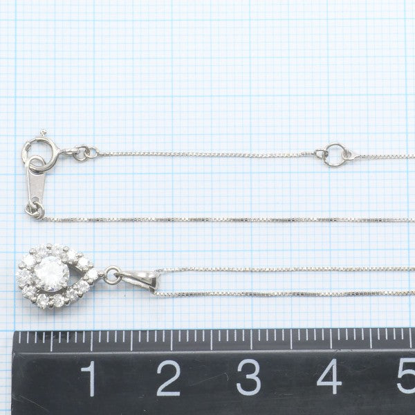 18K White Gold Diamond Necklace - Pre-Owned Luxury Jewelry for Women - Perfect for Weddings, Anniversaries & Special Occasions