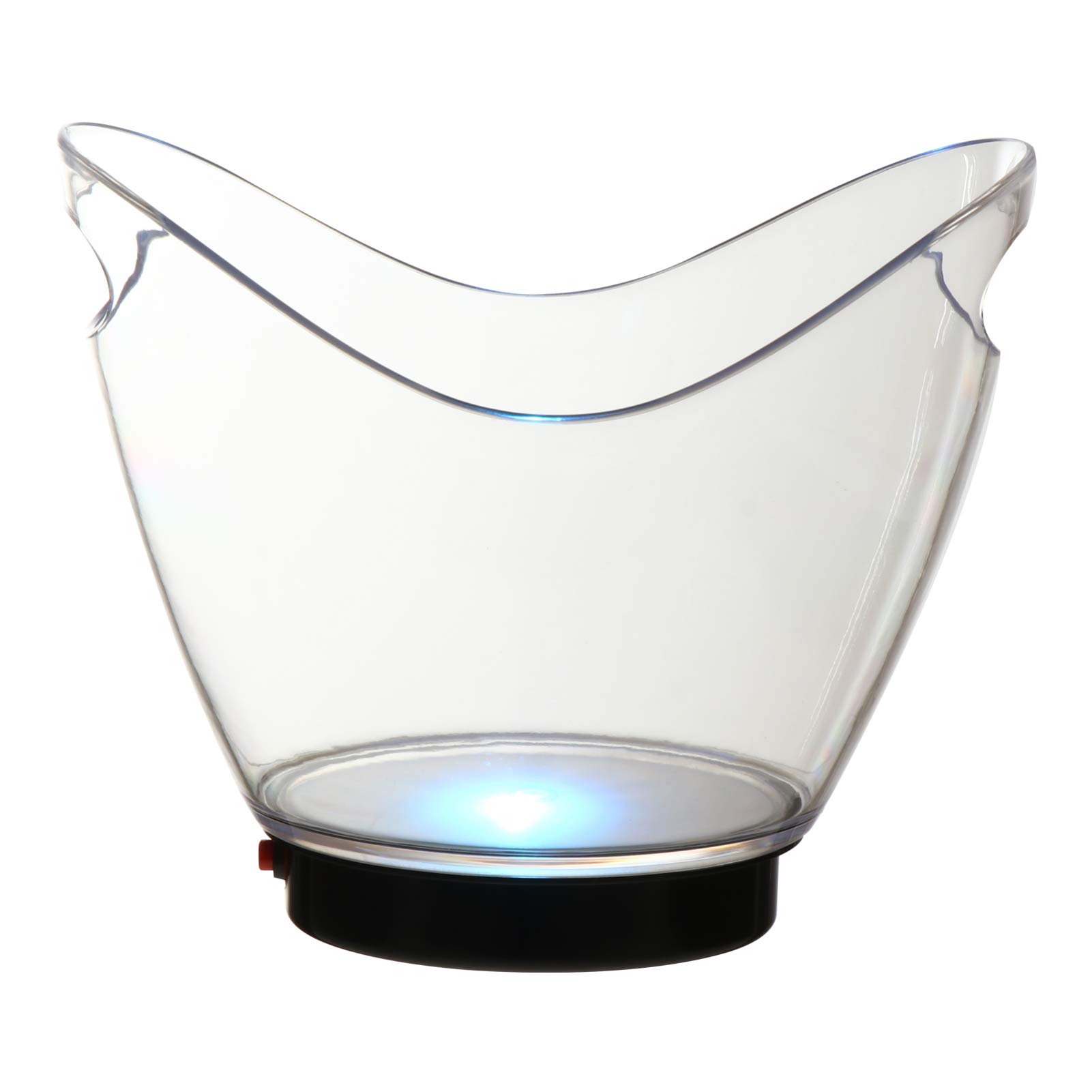 Glowing LED Ice Bucket - Plastic Luminous Champagne & Wine Cooler for Beer, Wine Bottles - Perfect for Bars, Nightclubs, Parties & Outdoor Gatherings