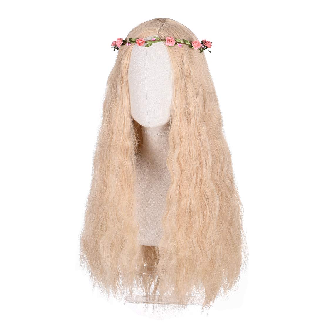 Blonde Cosplay Tiger King Wig for Women - Long Wavy Braided Princess Costume Hair with Natural Look | Perfect for Halloween, Cosplay, Themed Parties & Daily Wear