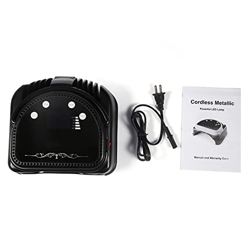 Professional UV LED Nail Lamp - Cordless Rechargeable Gel Polish Dryer with 3 Timer Settings & Smart Sensor | Fast Curing for Manicures & Pedicures | Perfect for Home Salons & Nail Art Enthusiasts (FCC Certified)