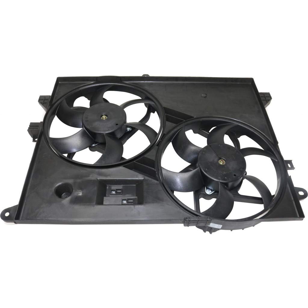 Replacement AC Radiator Fan Assembly for 2008-2010 Saturn Vue 2.4L 3.5L 3.6L - Compatible with GM3115218, 89019135, 89019134, 89019137, 89019136 - Perfect for Cooling System Repair & Maintenance