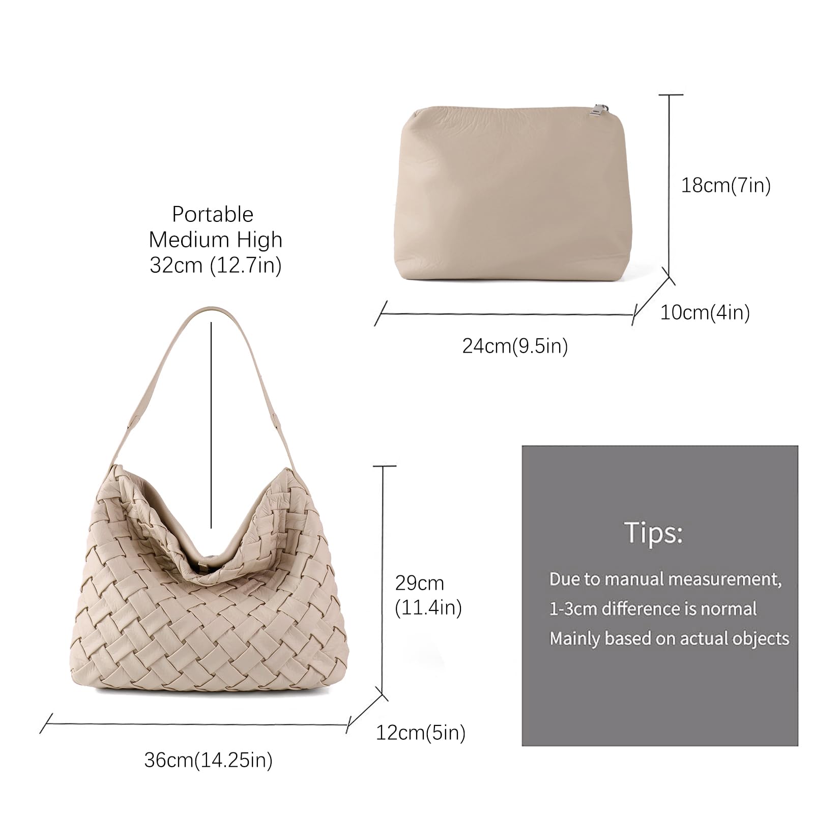 Stylish Vegan Leather Woven Tote Bag for Women - Retro Handmade Large Shoulder Purse - Perfect for Summer, Beach, Travel & Everyday Use