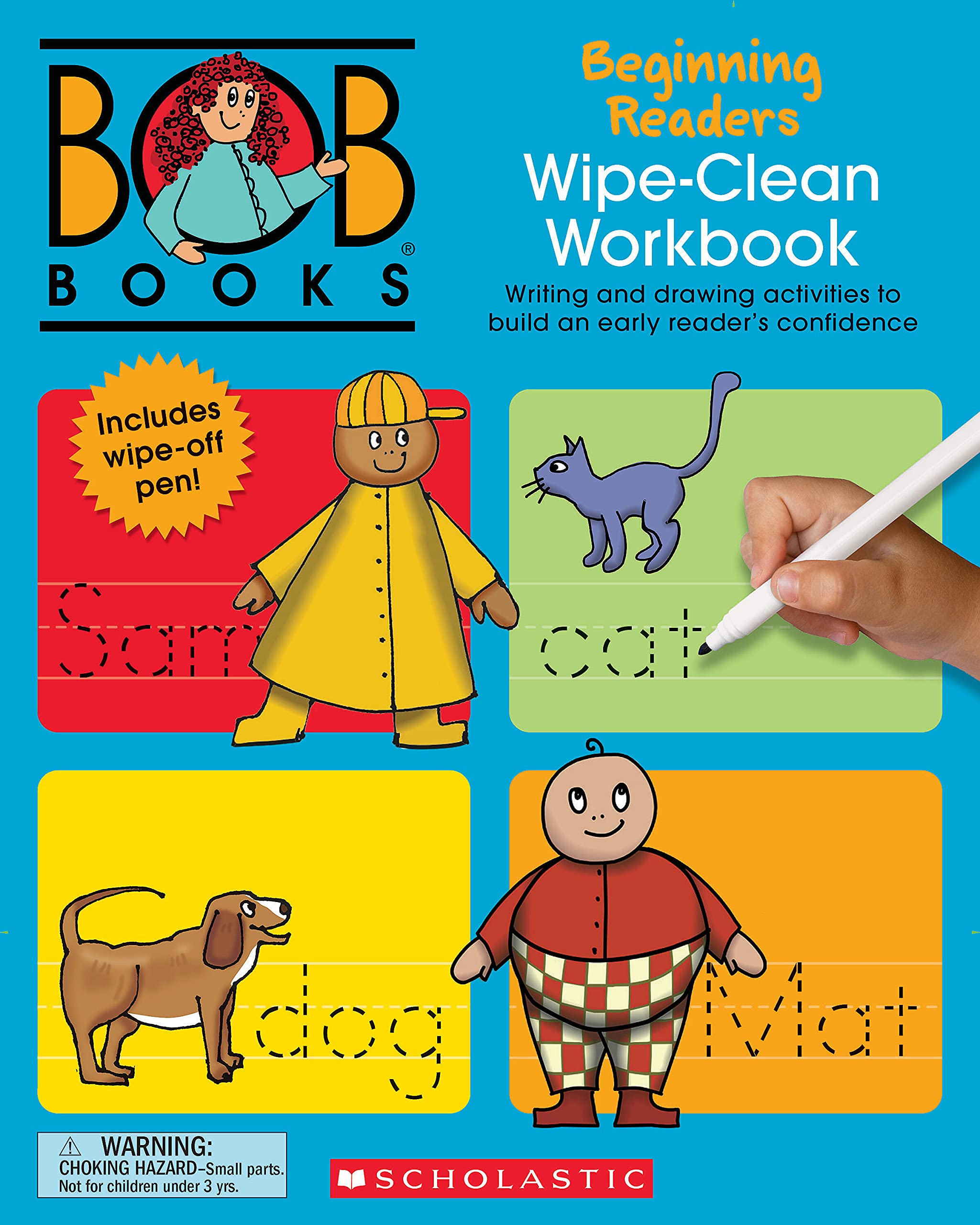 Bob Books - Wipe-Clean Workbook for Beginning Readers | Phonics Learning Activity Book for Kids Ages 4+ | Kindergarten Reading Readiness | Stage 1 Starting to Read | Perfect for Homeschooling & Classroom Use