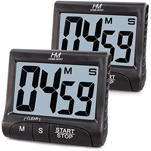 2-pack Matte Black - Sleek Design - 3 Big No Show Function Buttons