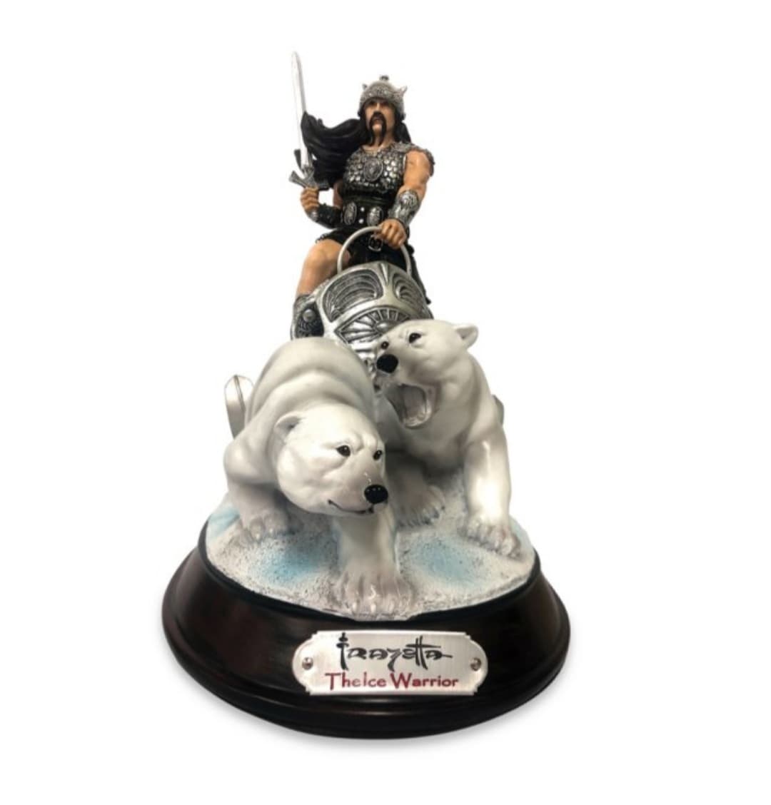 The Ice Warrior Collectible Figurine - Exclusive Limited Edition by Bradford Exchange - Perfect for Home Decor, Gift Giving & Fantasy Collectors