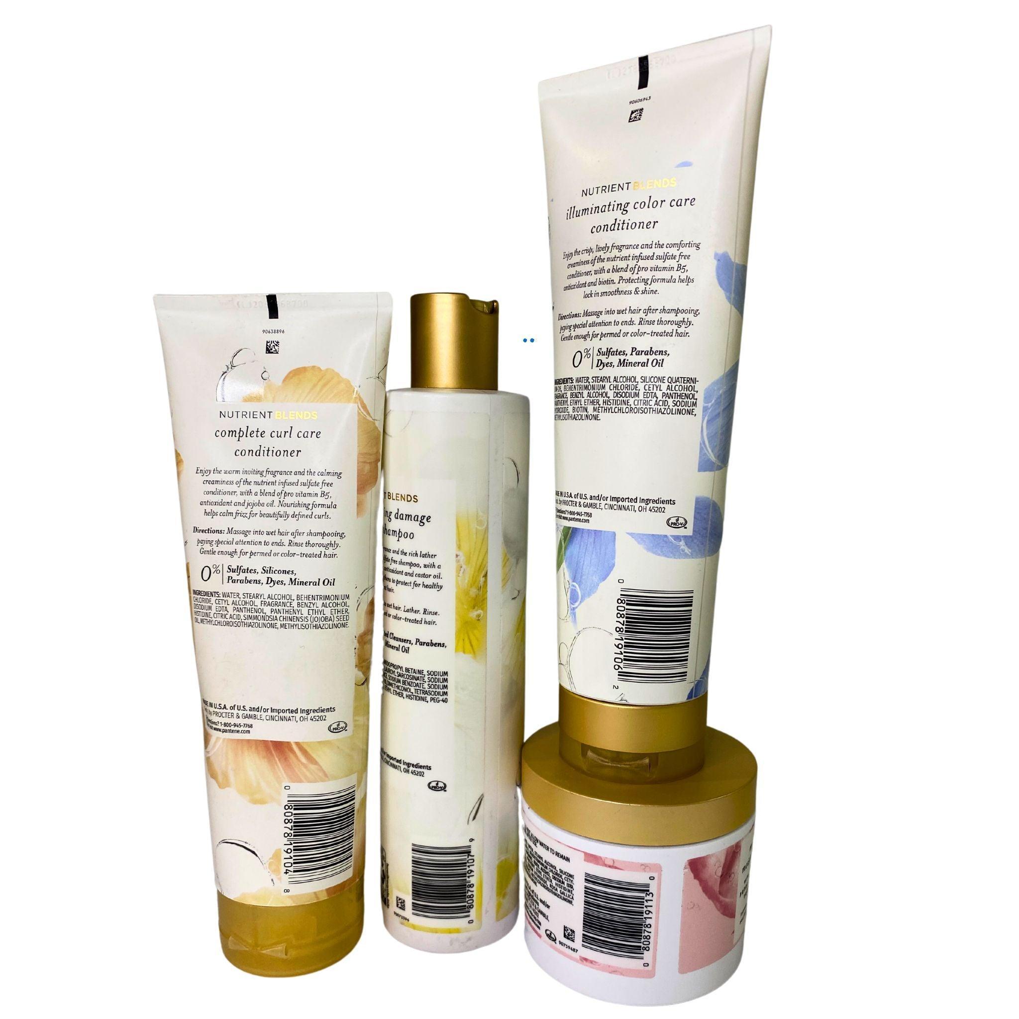 Pantene PRO-V Nutrient Blends Hair Care Variety Pack (50 Pcs) - Perfect for Salons, Travel & Daily Hair Care Routine