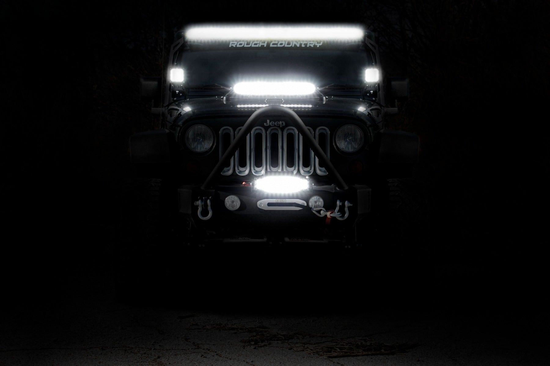 50 Inch Black Series LED Light Bar - Dual Row 70950BL for Off-Road Trucks, Jeeps & ATVs - High Brightness Waterproof Driving Lights