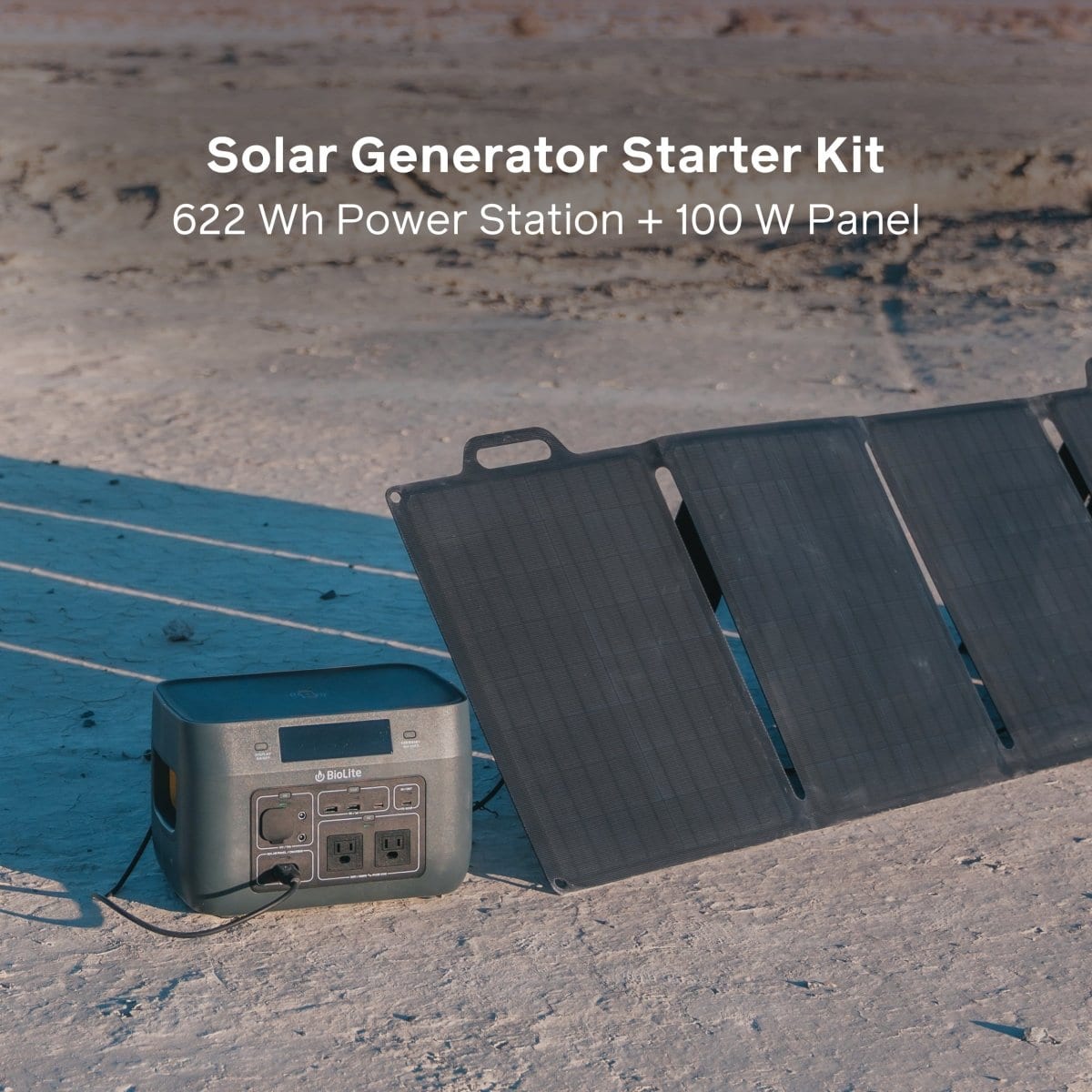 Portable Solar Generator Kit 600W with Solar Panel - Perfect for Camping, Emergency Power & Off-Grid Living