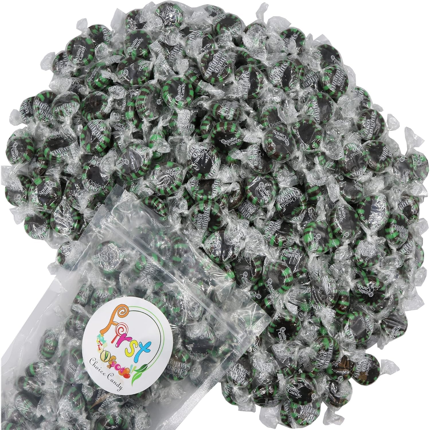 FirstChoiceCandy Starlight Mint Hard Candy Discs - 5 Pound Bulk Pack (Chocolate Flavor) - Perfect for Parties, Office Treats & Holiday Gifting