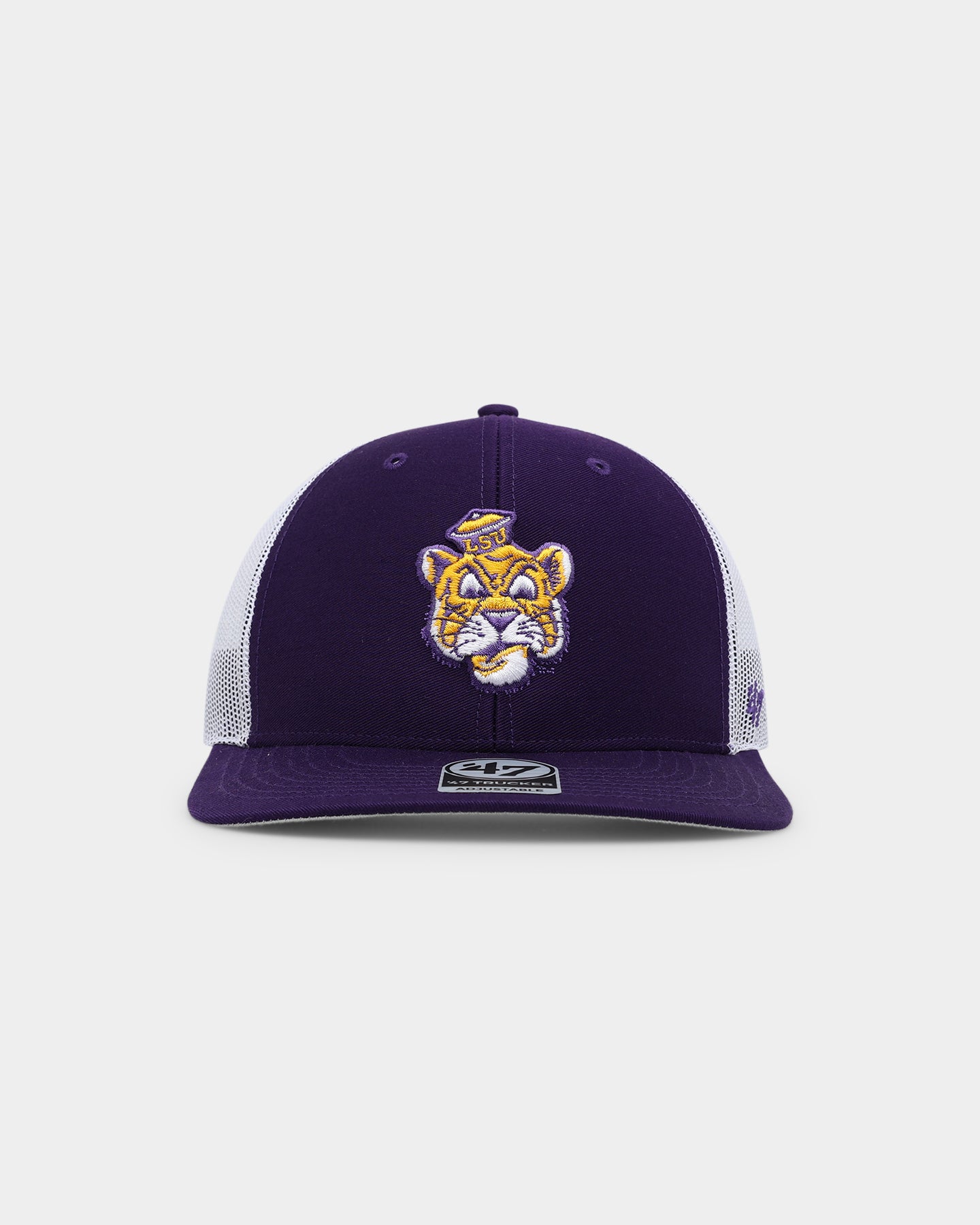 47 Brand LSU Tigers Purple Snapback Trucker Hat - Adjustable Baseball Cap for Men & Women - Perfect for Game Day, Tailgating & Fan Gear