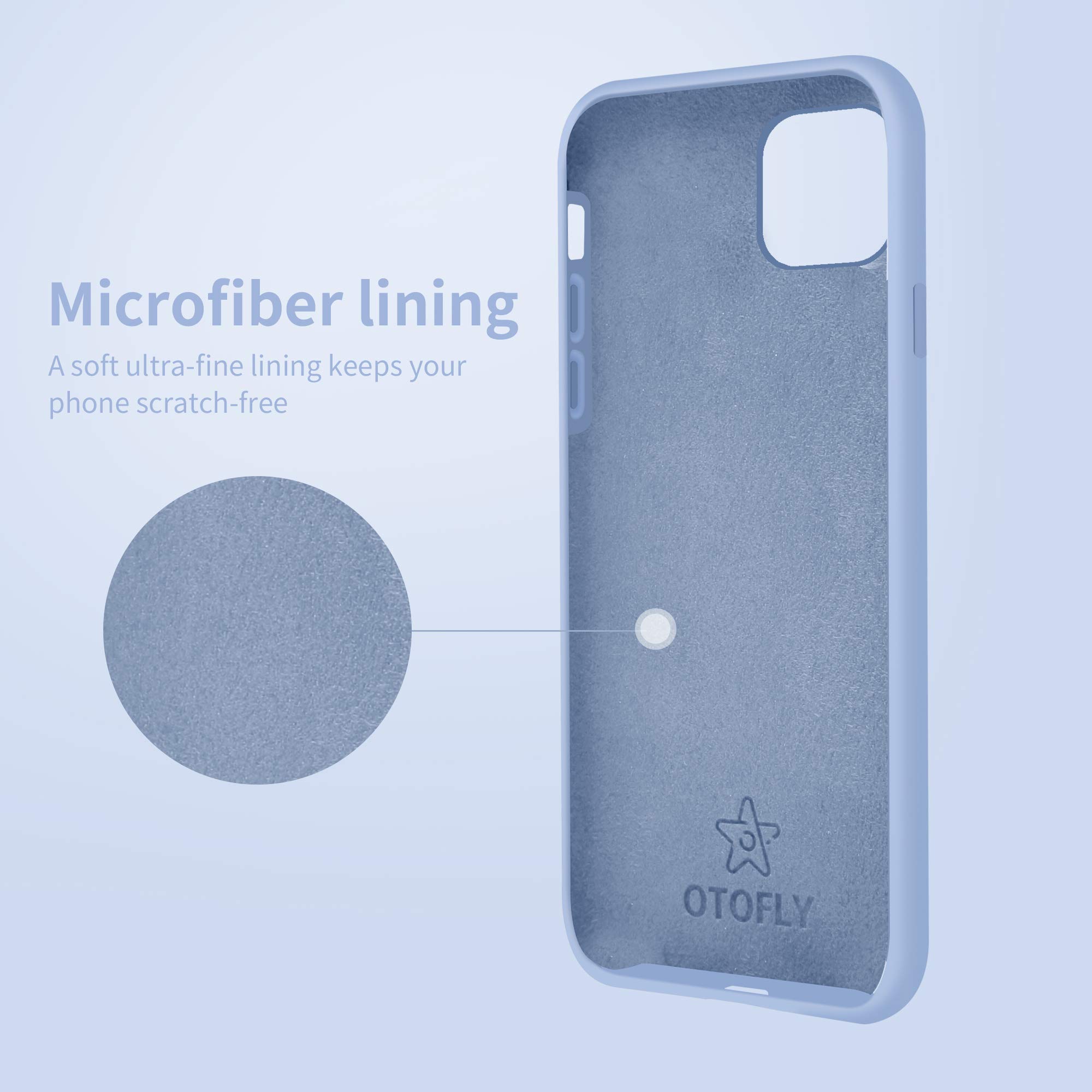 OTOFLY Ultra Slim Liquid Silicone Case for iPhone 11 - Shockproof & Anti-Scratch Protective Cover with Full Body Protection (Light Blue) | Perfect for Everyday Use, Travel & Outdoor Activities