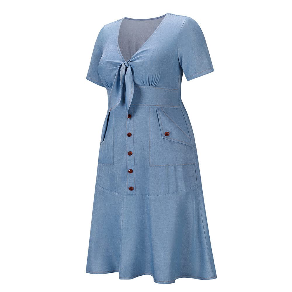 Women's Slim Fit Imitation Denim Bandage Fishtail Skirt - Summer Short Dress for Casual Outings, Beach Vacations & Night Parties | HKEJIAOI