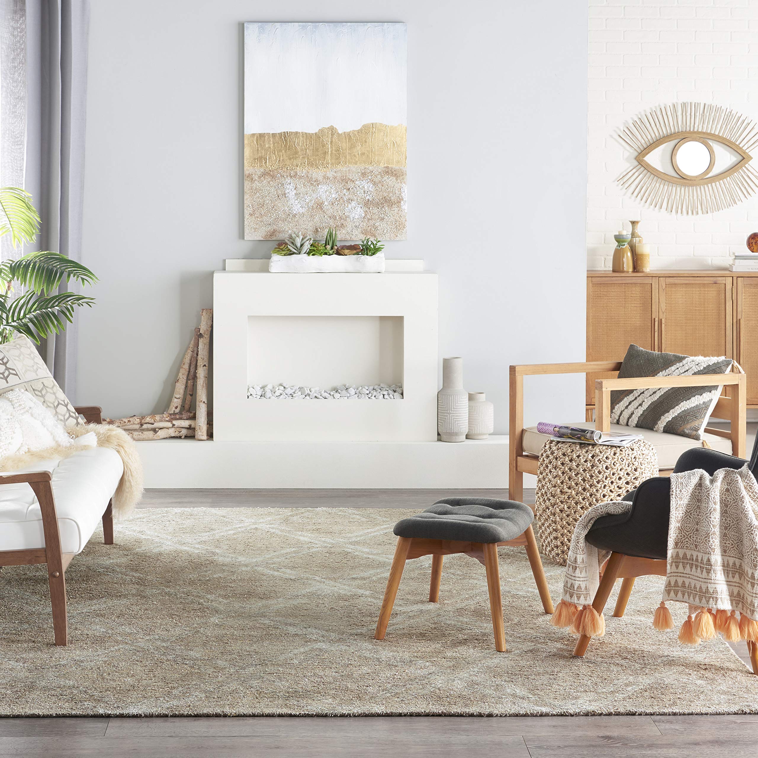 Nourison Venosa Modern Taupe 7'9