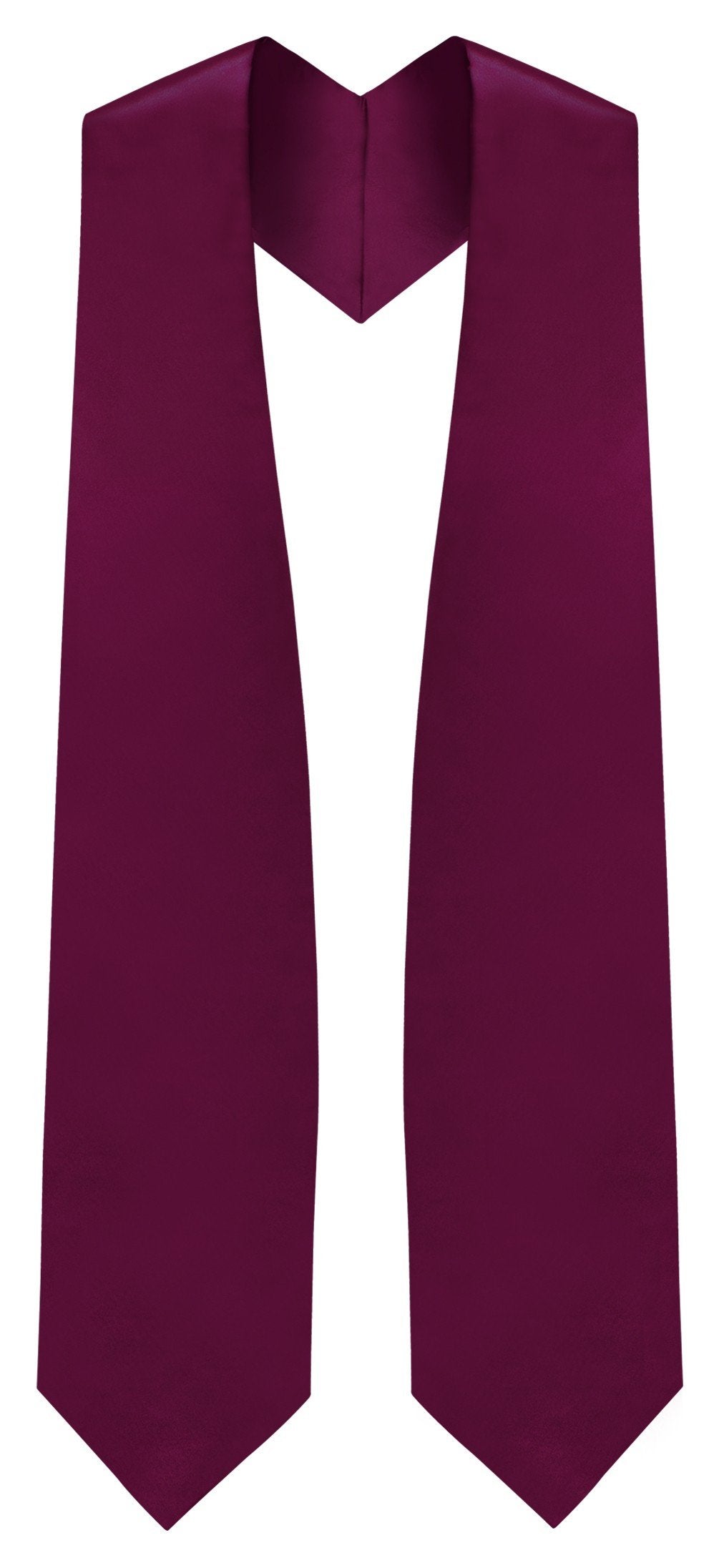 Elegant Maroon Graduation Stole for College & High School Ceremonies - Perfect for Graduation Day, Commencement Photos & Academic Celebrations