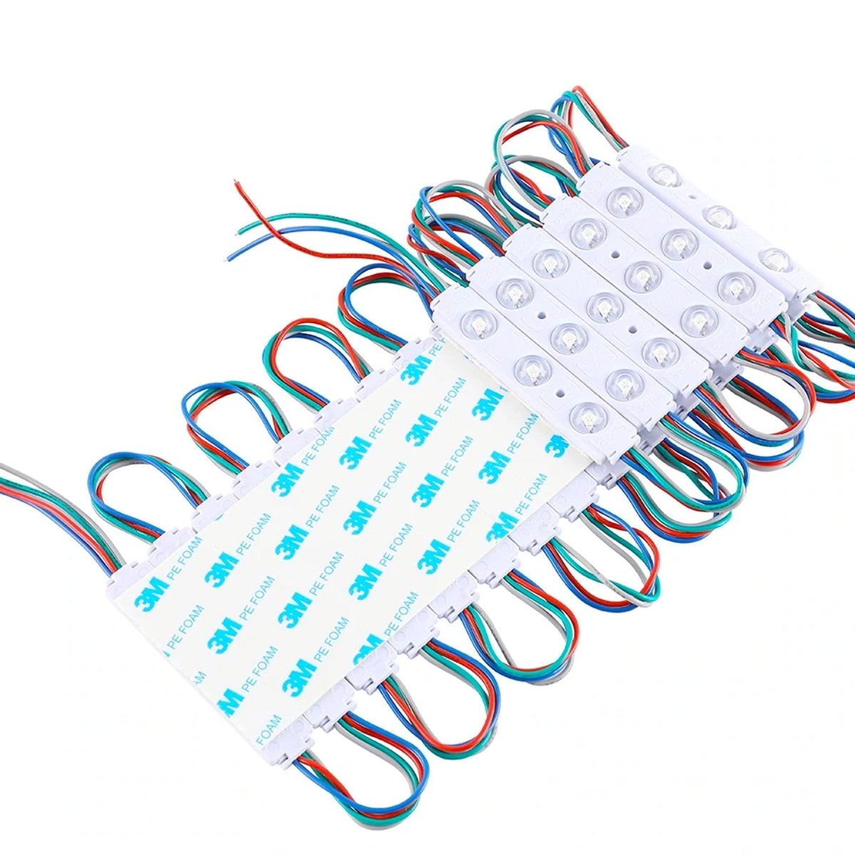 45 Pack 0.65W LED Module Lights for Advertising Sign Letters - 7000K Cool White, UL Listed (3 LEDs/Module) - Perfect for Channel Letters, Business Signs & Retail Displays