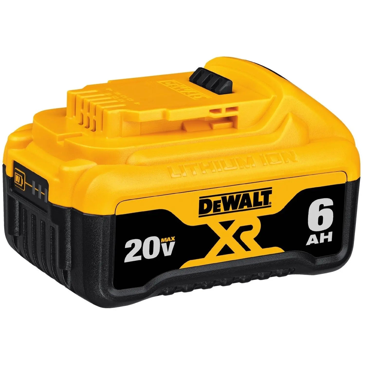 DEWALT DCB206 20V MAX 6.0Ah Lithium Ion Battery Pack - High Capacity Power Tool Battery for Drills, Saws & Outdoor Equipment - Perfect for Construction, Woodworking & DIY Projects